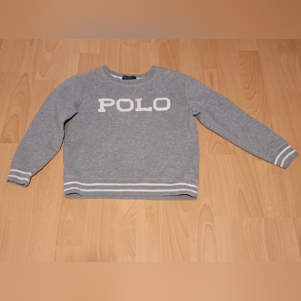 Polo by Ralph Lauren Gray Crewneck Sweater 6T